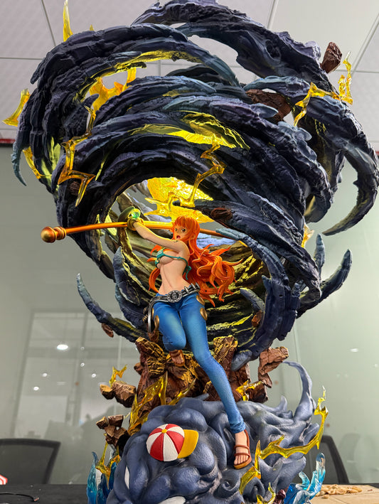 [Warehouse in Stock] Wan Xiang Studio - Statue - One Piece - Sorcery Clima-Tact Nami