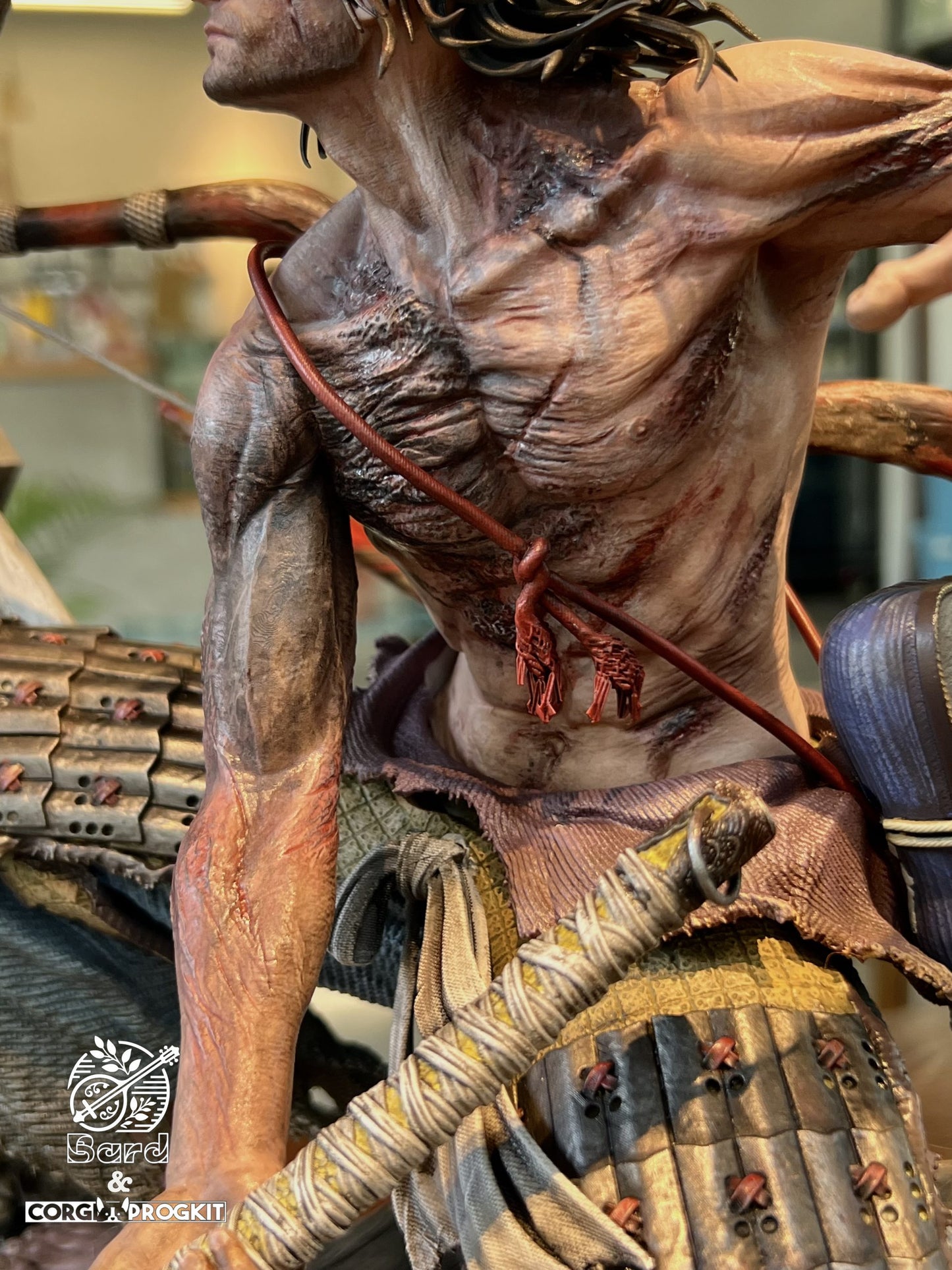 [Warehouse in Stock] Bard Studio & Corgi Progkit Studio - Statue - Sekiro: Shadows Die Twice Soulsborne Scene #1 Sekiro VS Genichiro Ashina