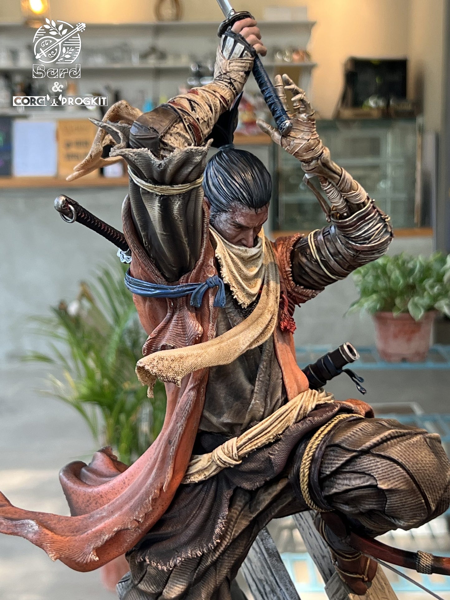 [Warehouse in Stock] Bard Studio & Corgi Progkit Studio - Statue - Sekiro: Shadows Die Twice Soulsborne Scene #1 Sekiro VS Genichiro Ashina