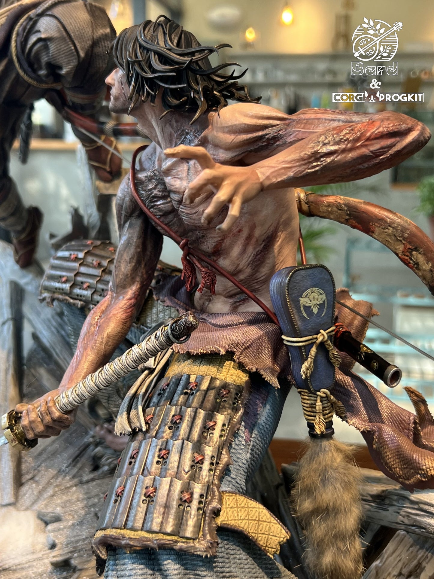 [Warehouse in Stock] Bard Studio & Corgi Progkit Studio - Statue - Sekiro: Shadows Die Twice Soulsborne Scene #1 Sekiro VS Genichiro Ashina
