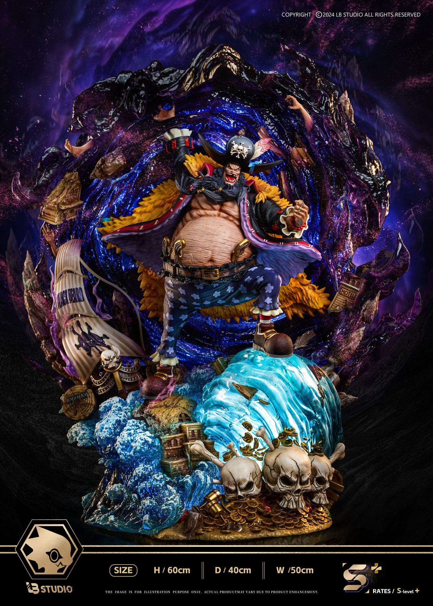 [Warehouse in Stock] LB Studio - Statue - One Piece - New Yoko Series Blackbeard