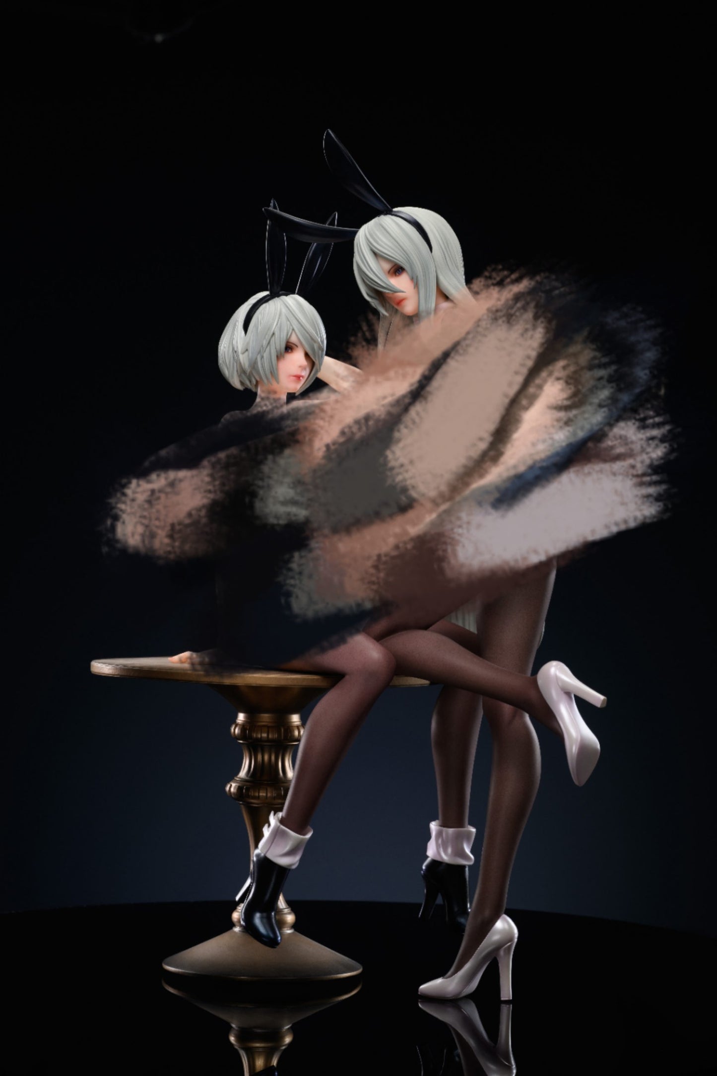 [Warehouse in Stock] SC Studio - Statue - NieR:Automata - Bunny Girl 2B & A2