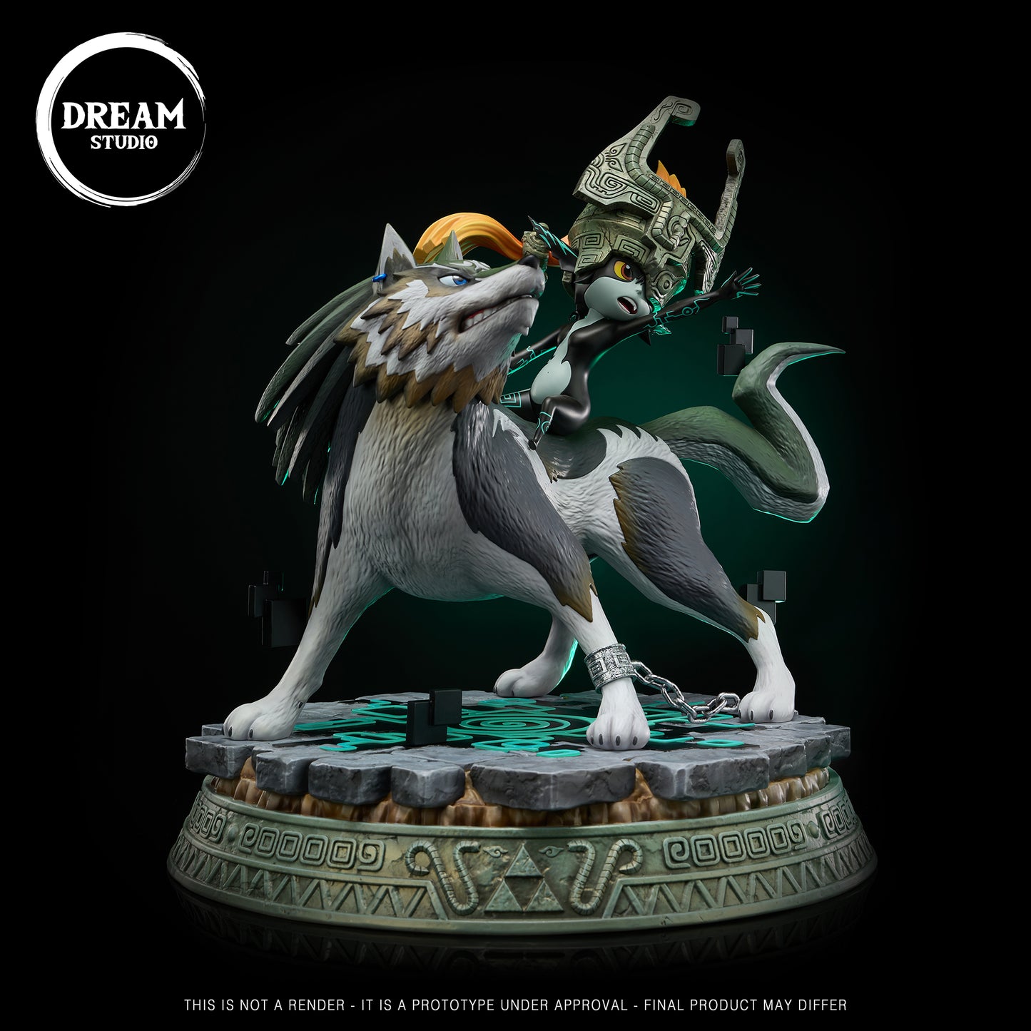 [Warehouse in Stock] Dream Studio - Statue - The Legend of Zelda - Wolf Link & Midna