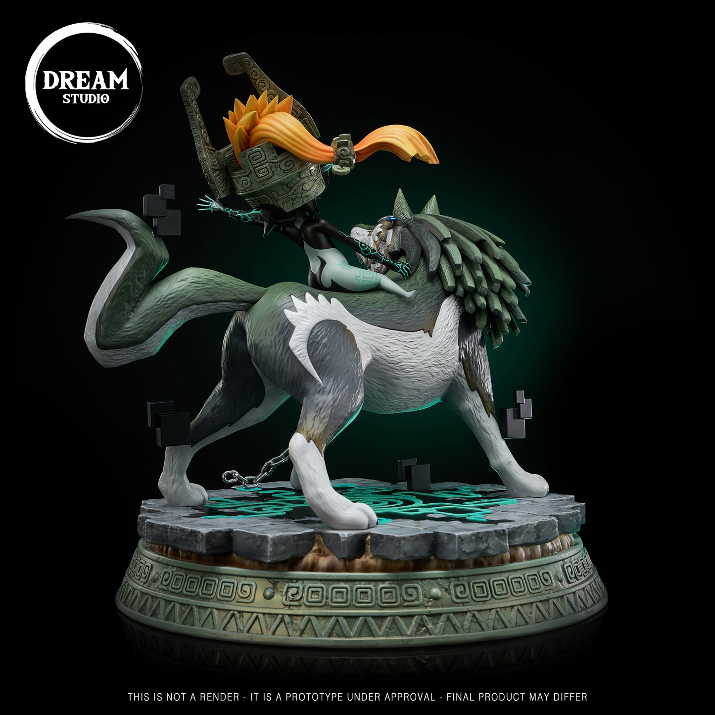 [Warehouse in Stock] Dream Studio - Statue - The Legend of Zelda - Wolf Link & Midna