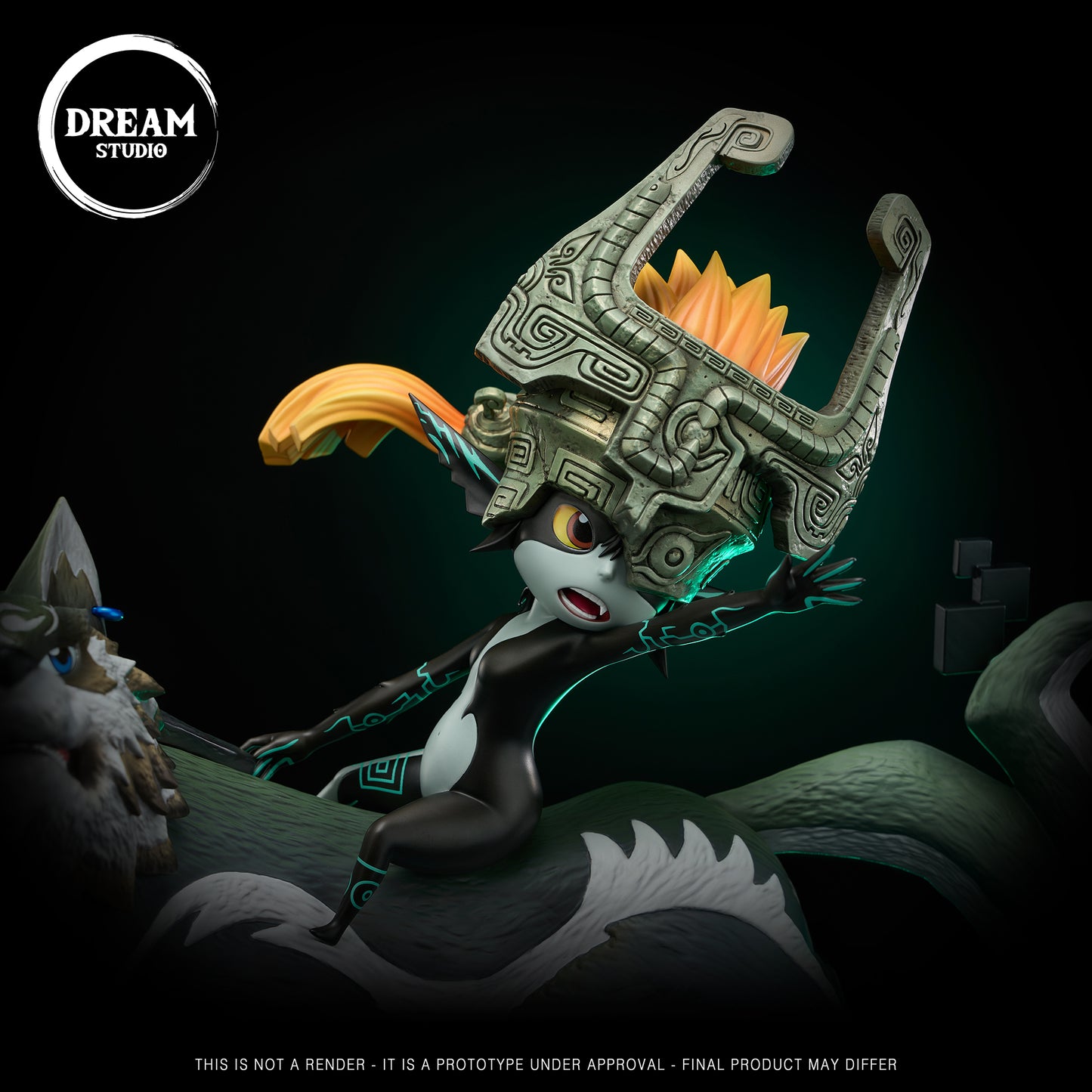 [Warehouse in Stock] Dream Studio - Statue - The Legend of Zelda - Wolf Link & Midna