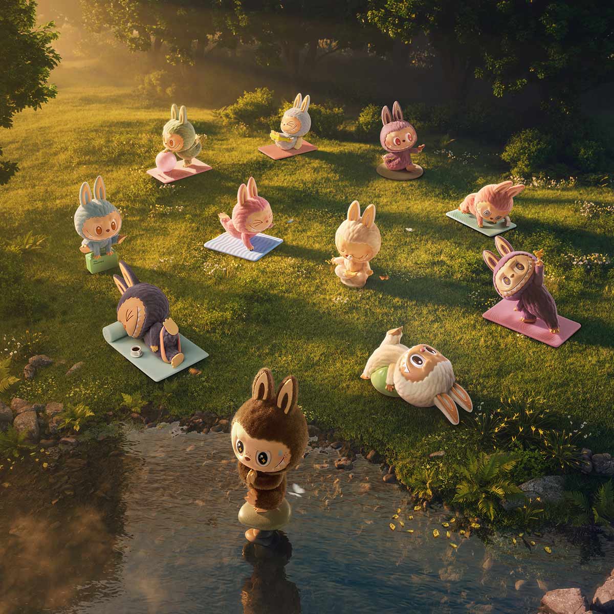 Labubu-THE MONSTERS -  Lazy Yoga Series Blind Box