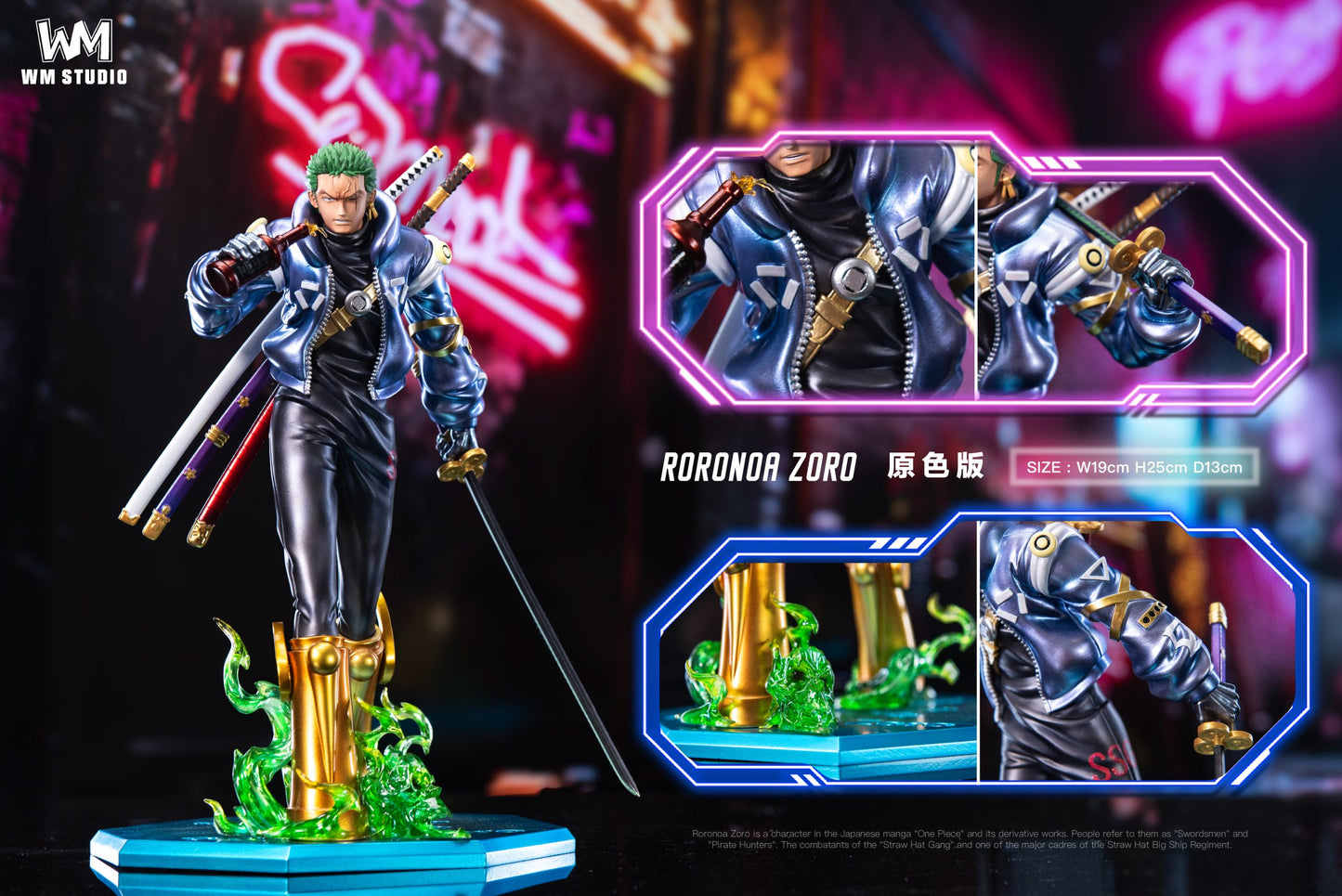 [Warehouse in Stock] WM Studio - Statue - One Piece - Egghead catwalk Roronoa Zoro