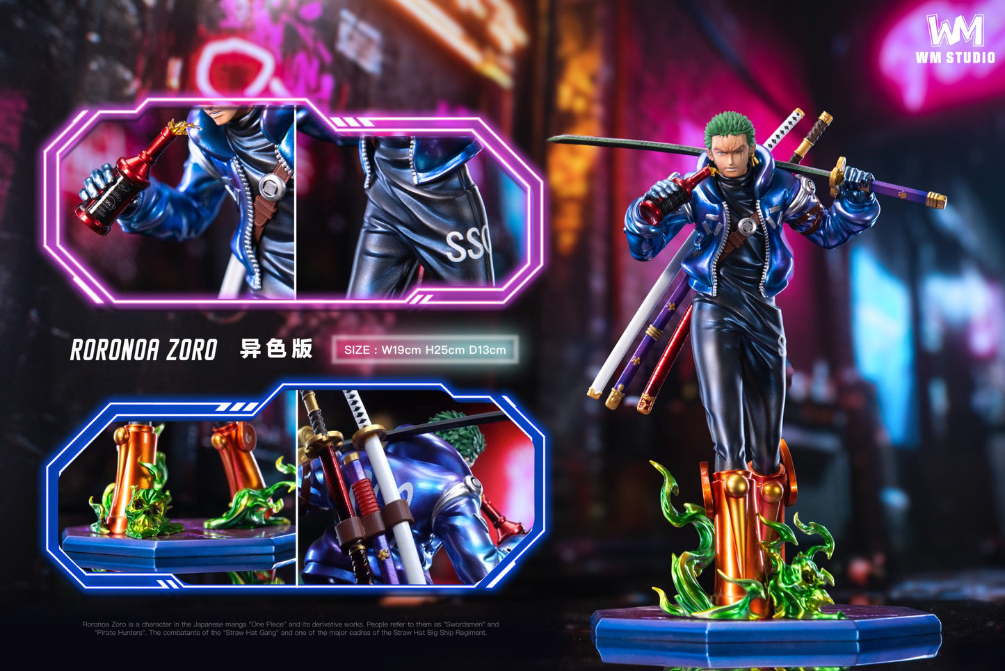 [Warehouse in Stock] WM Studio - Statue - One Piece - Egghead catwalk Roronoa Zoro