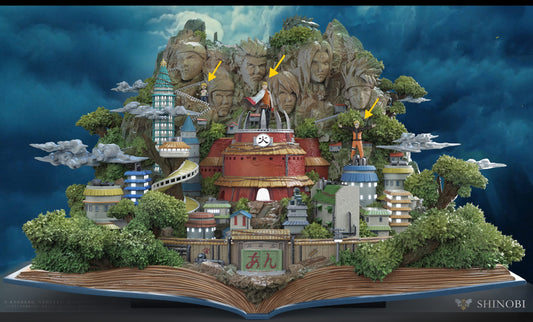 [Pre-Order Closed] Wasp Studio - Statue - Naruto - Book Series #2 Village Hidden in the Leaves & Valley of the End