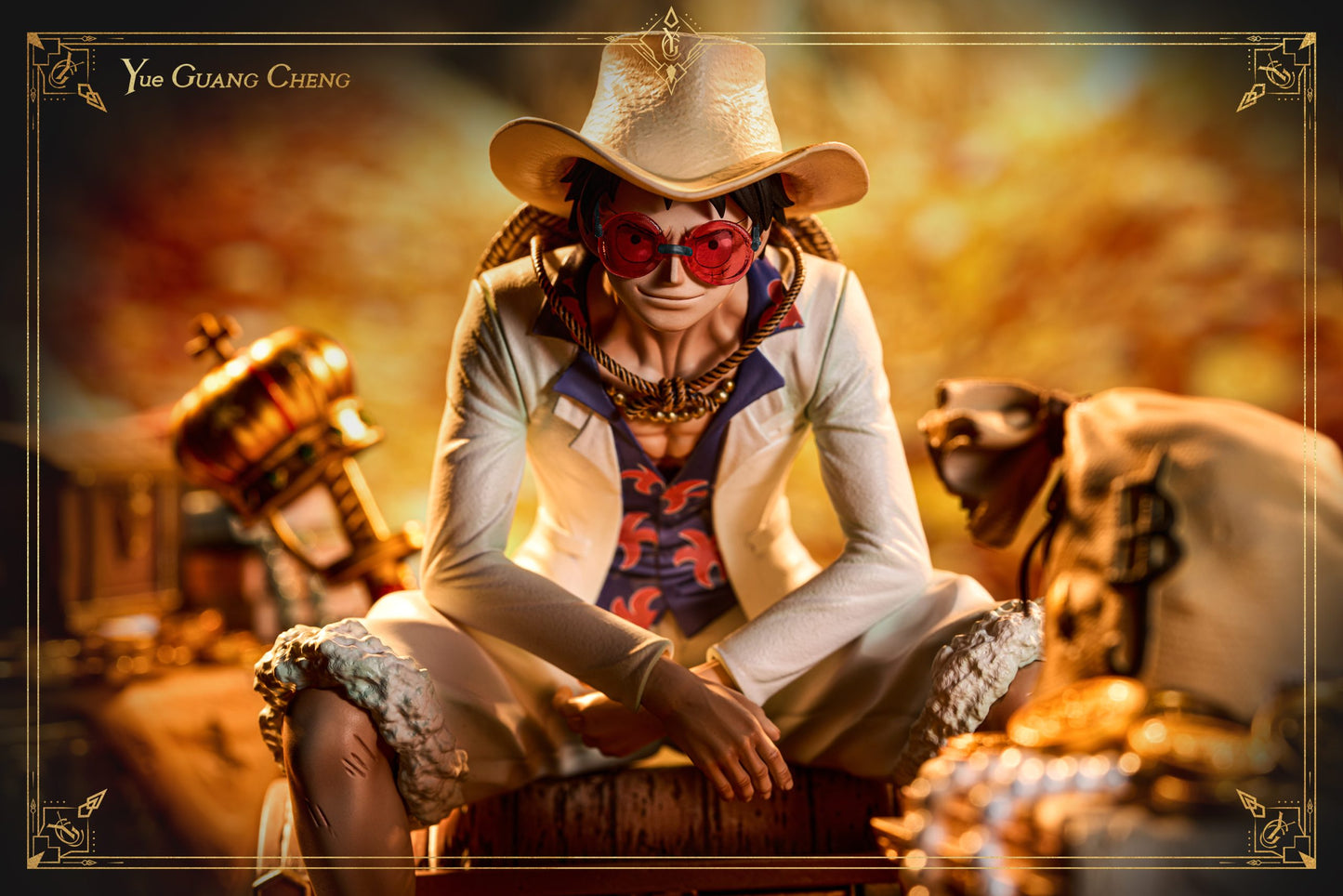 [Warehouse in Stock] YUE GUANG CHENG Studio - Statue - One Piece FILM GOLD - Series #1 Luffy