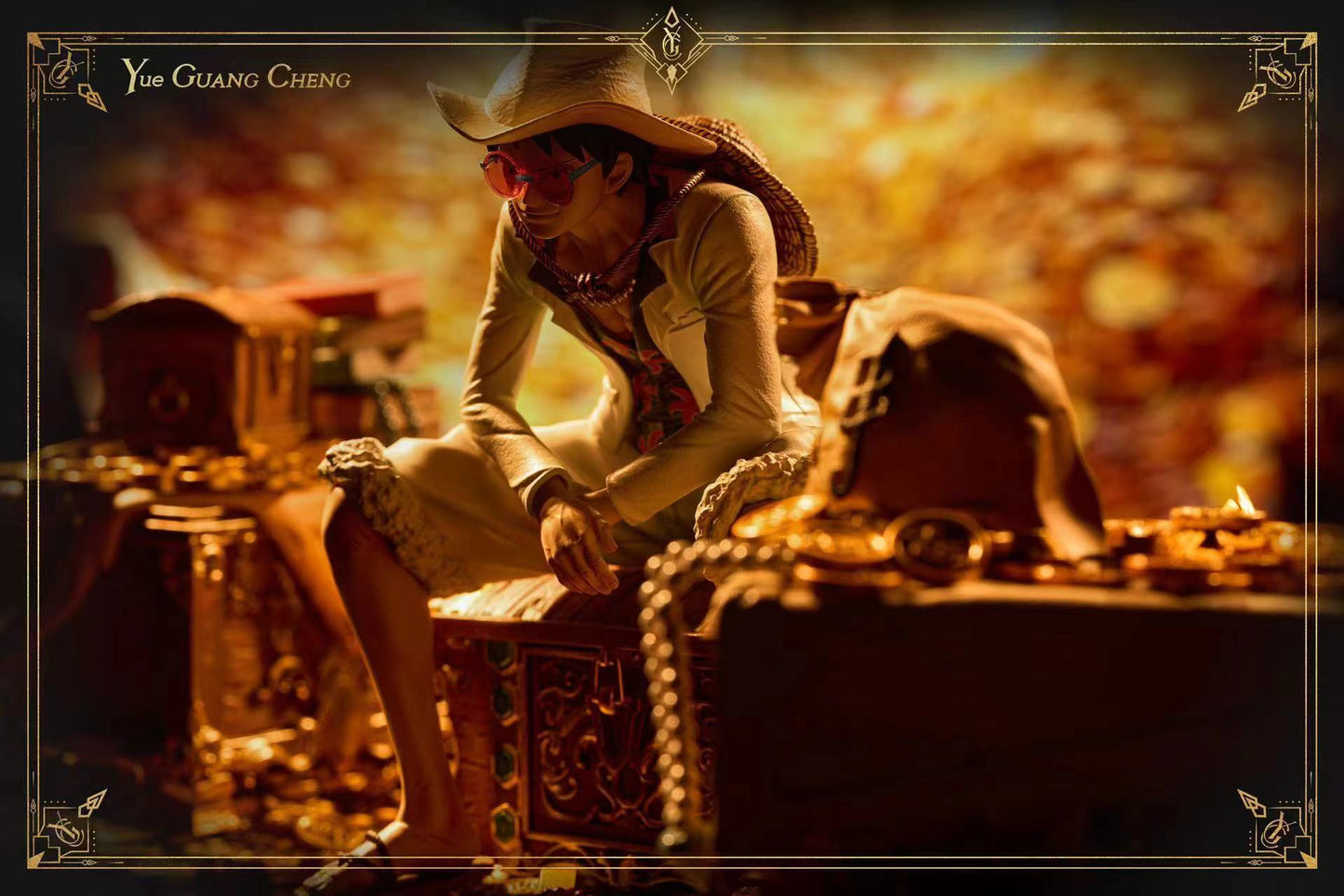 [Warehouse in Stock] YUE GUANG CHENG Studio - Statue - One Piece FILM GOLD - Series #1 Luffy