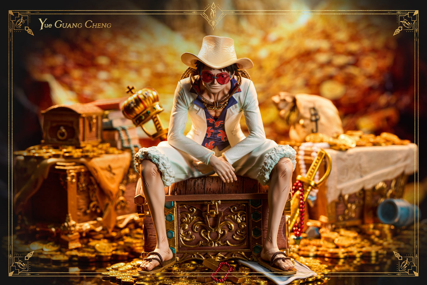 [Warehouse in Stock] YUE GUANG CHENG Studio - Statue - One Piece FILM GOLD - Series #1 Luffy