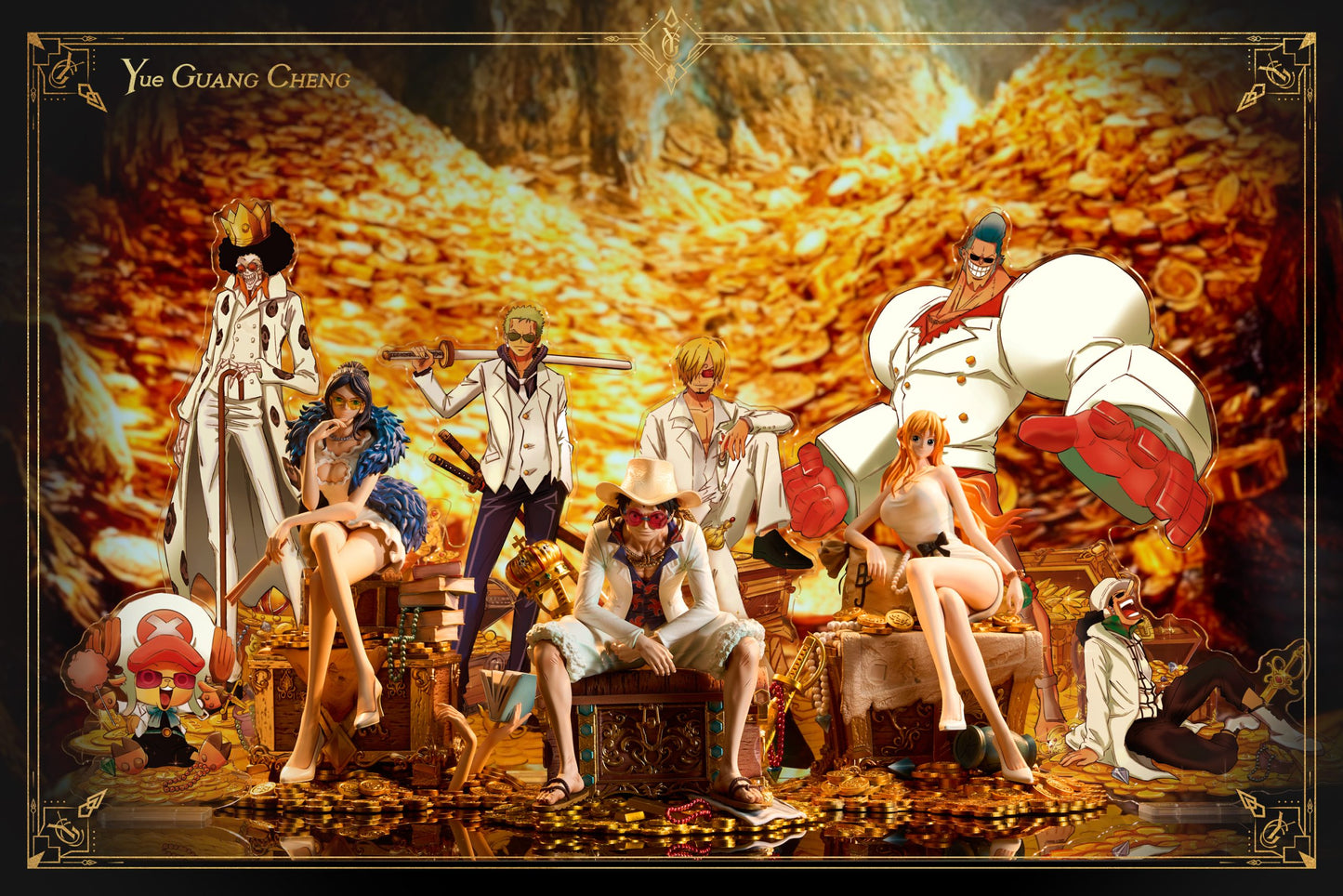 [Warehouse in Stock] YUE GUANG CHENG Studio - Statue - One Piece FILM GOLD - Series #1 Luffy