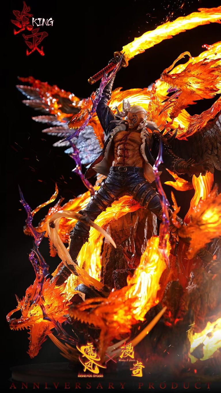 [Pre-Order] More Fun Studio & Monkey D. Studio - Statue - One Piece - King the Wildfire