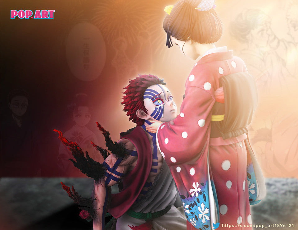 [Warehouse in Stock] POP.ART Studio - Statue - Demon Slayer: Kimetsu no Yaiba - Akaza & Koyuki