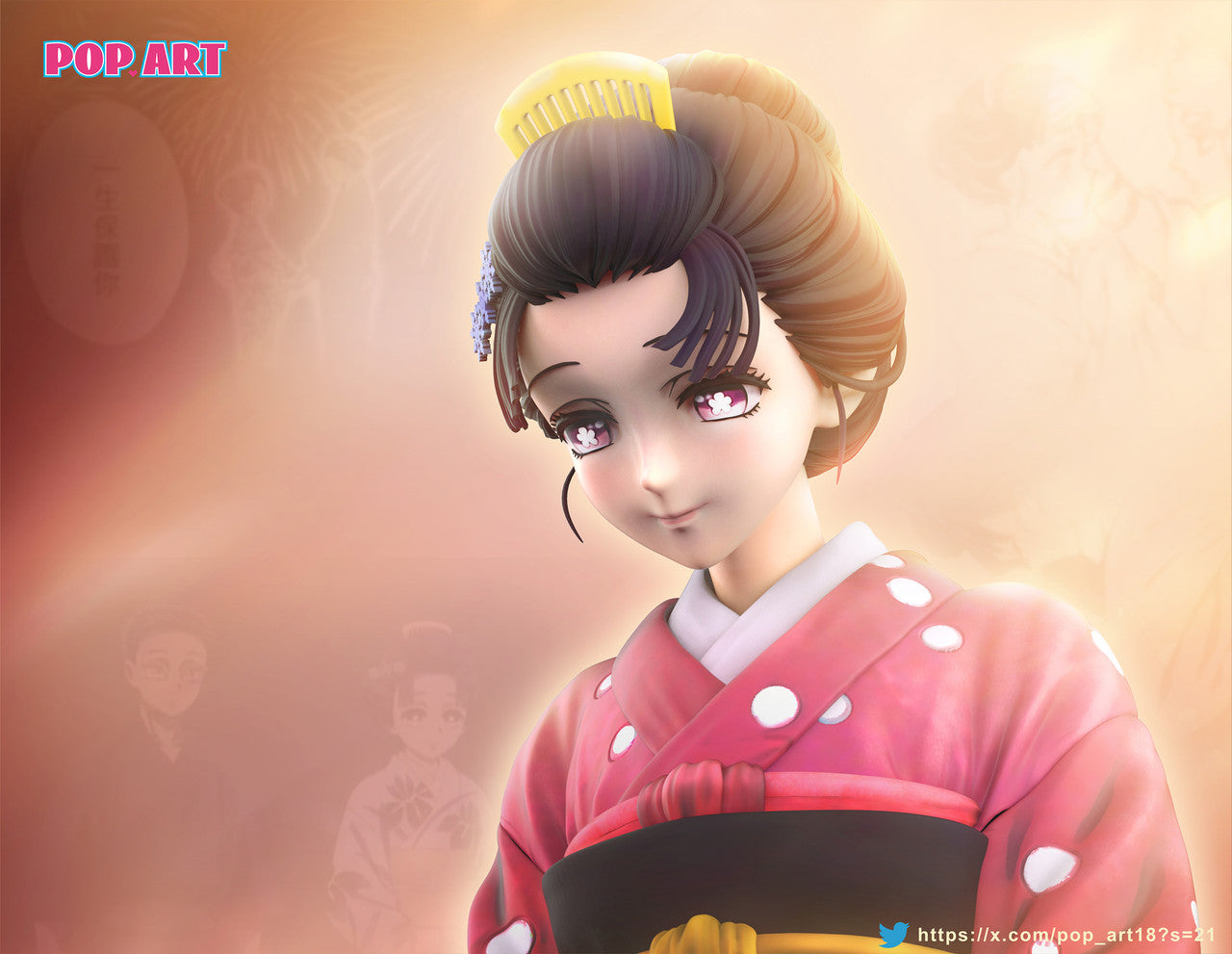 [Warehouse in Stock] POP.ART Studio - Statue - Demon Slayer: Kimetsu no Yaiba - Akaza & Koyuki