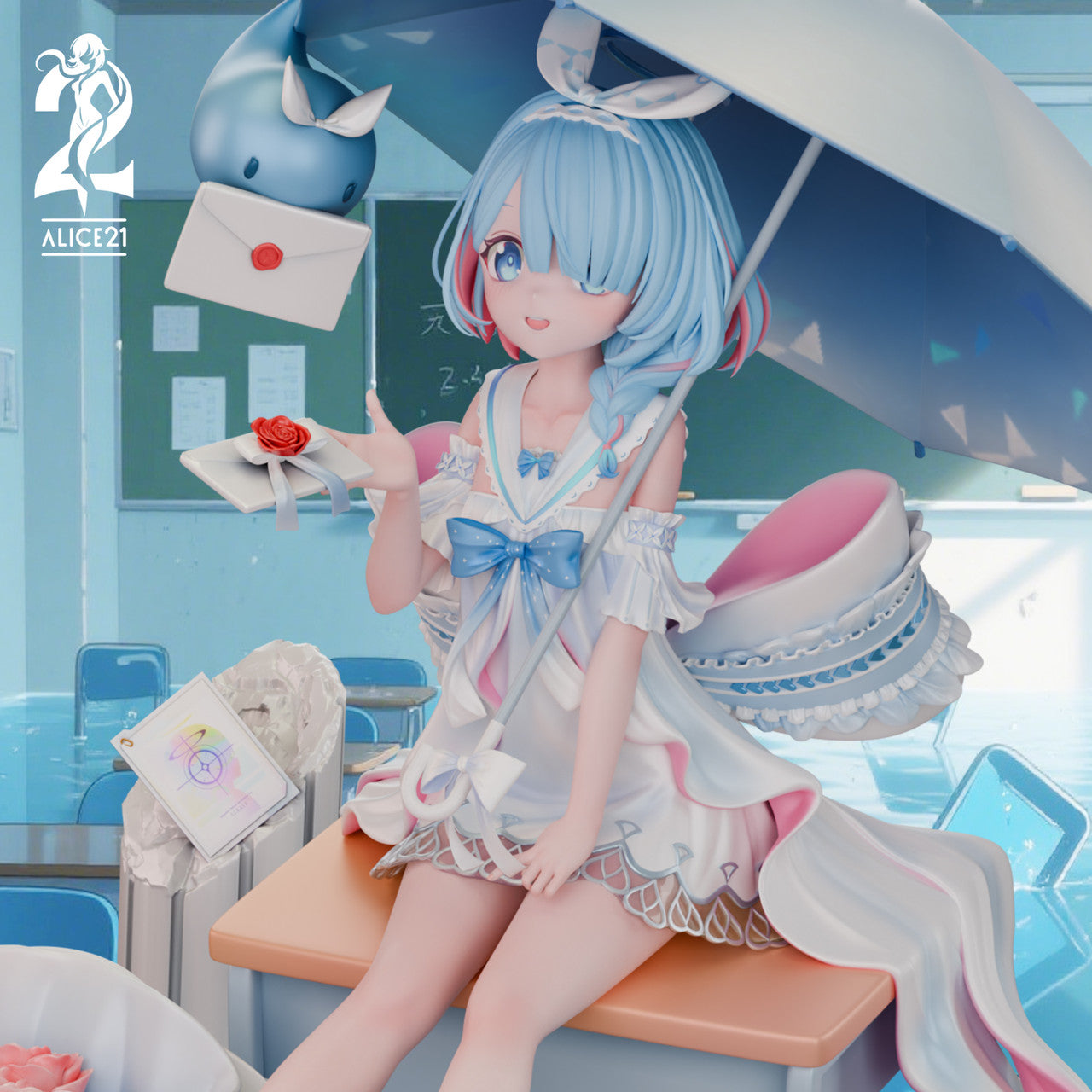 [Pre-Order] Alice21 Studio - Statue - Blue Archive - Pure White Vow wedding dress Arona
