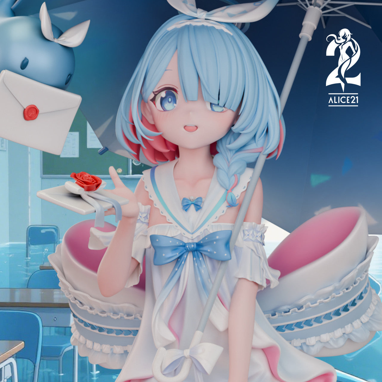 [Pre-Order] Alice21 Studio - Statue - Blue Archive - Pure White Vow wedding dress Arona