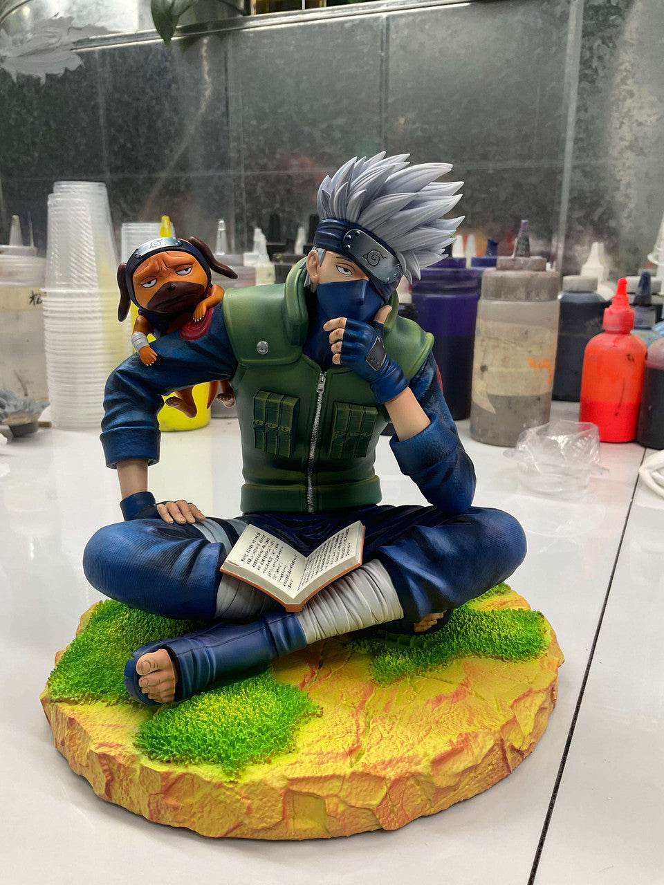 [Pre-Order] Idealism Studio - Statue - Naruto - Kakashi & Eight Ren Dog