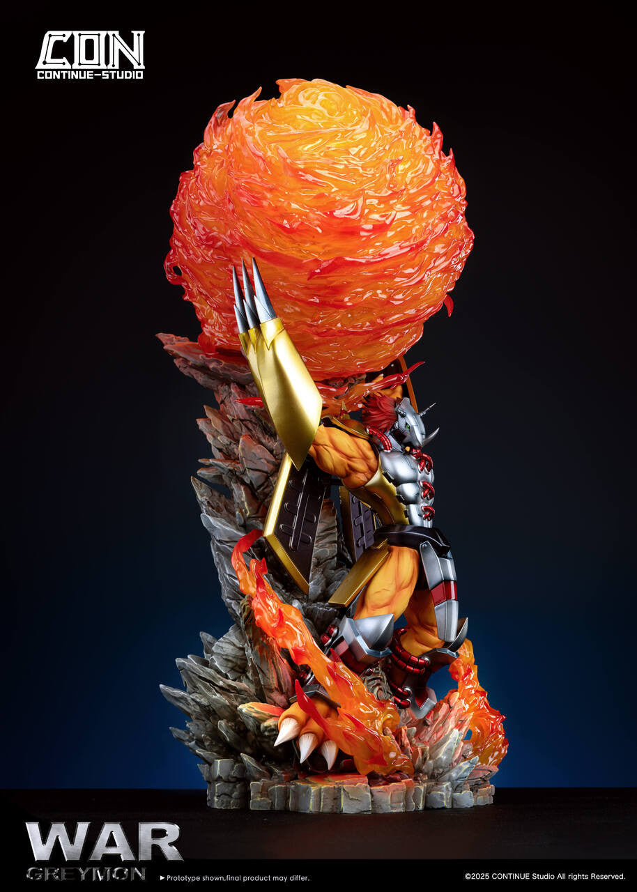[Pre-Order] CONTINUE Studio - Statue - Digimon - War Greymon with LED