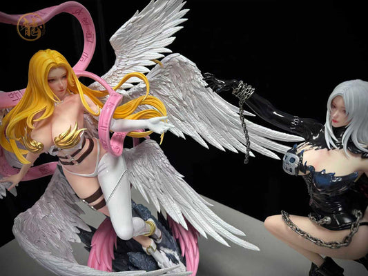 [Warehouse in Stock] Dragon STUDIO - Statue - Digimon - Angewomon & Lady Devimon