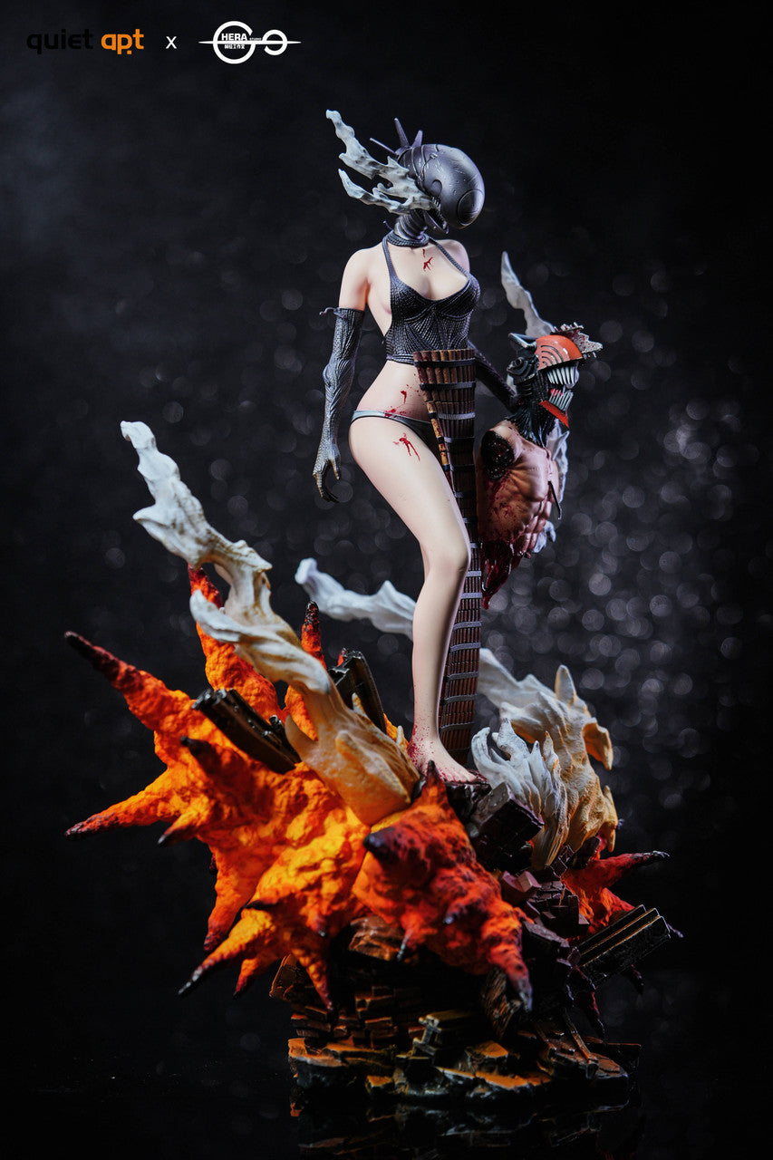 [Pre-Order] QuietArt x Hera Studio - Statue - Chainsaw Man - Bomb Demon Bom & Reze & Kiss Busts