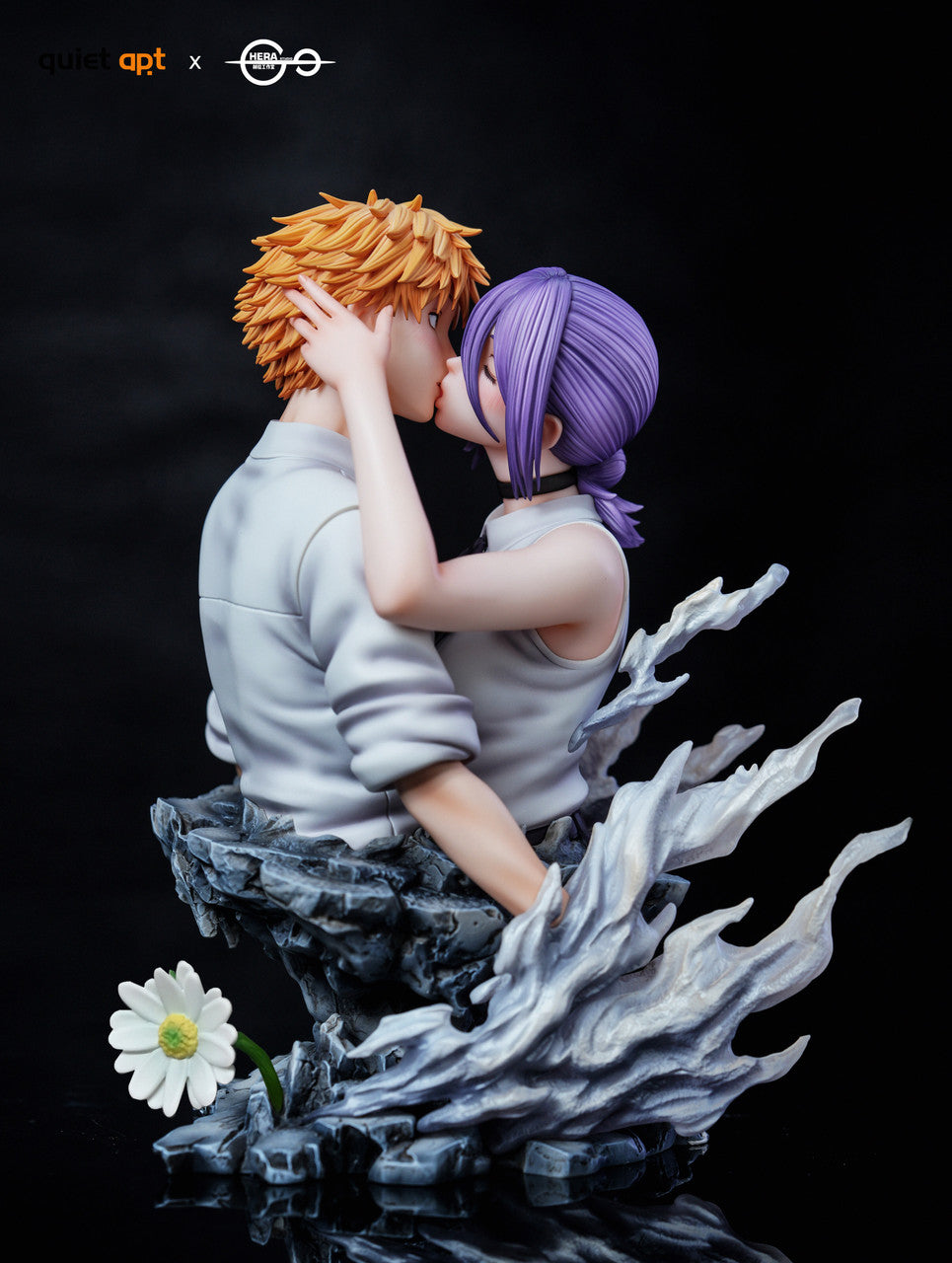 [Pre-Order] QuietArt x Hera Studio - Statue - Chainsaw Man - Bomb Demon Bom & Reze & Kiss Busts