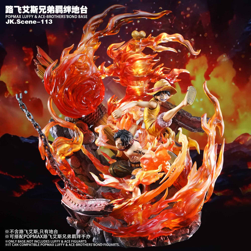 [Pre-Order] Jacksdo Studio - Statue - One Piece - POPMAX Luffy and Ace Brothers Bond Platform