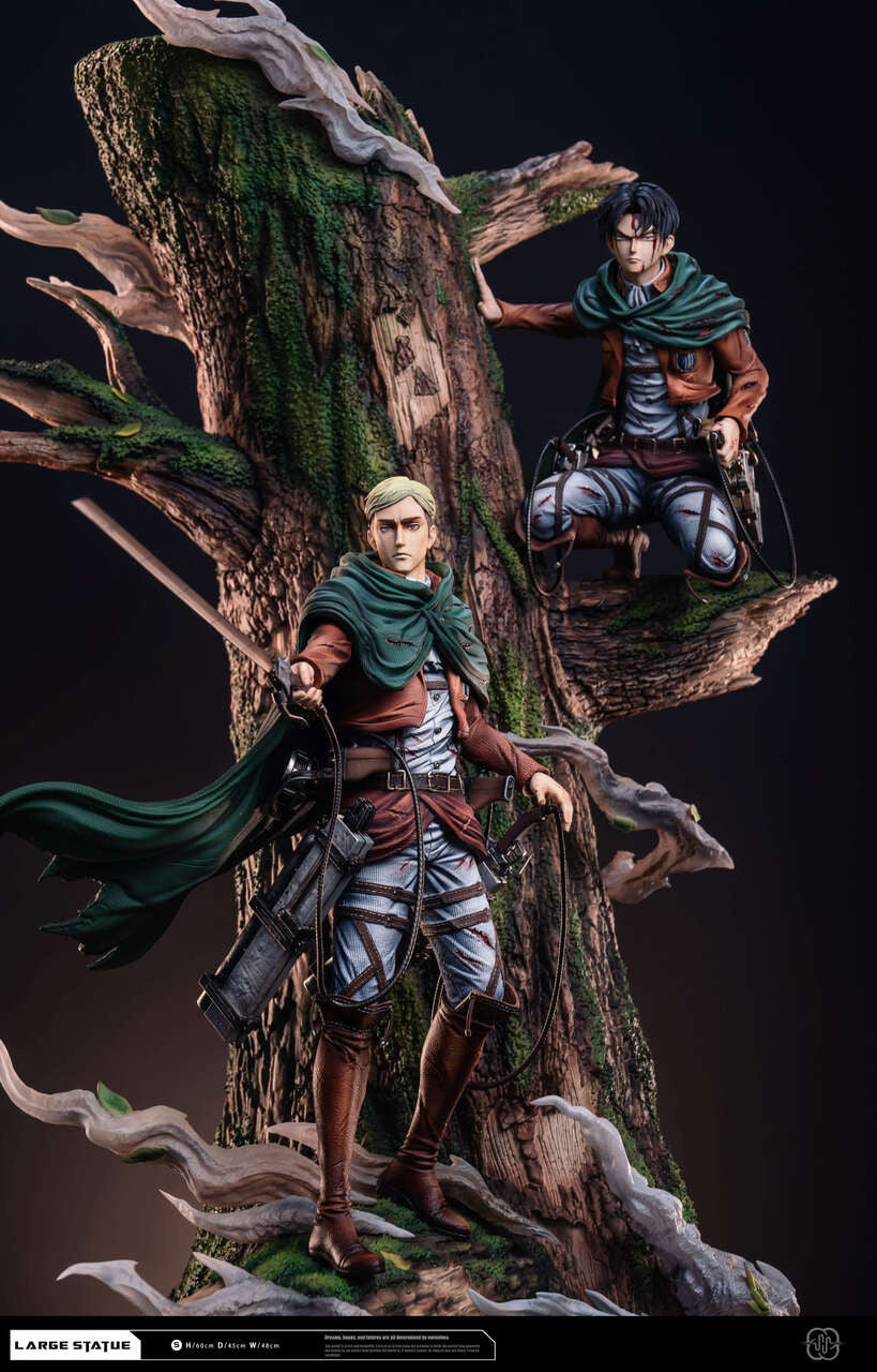 [Pre-Order] Hertz Studio  - Statue - Attack on Titan - The sharpest sword Levi & Erwin