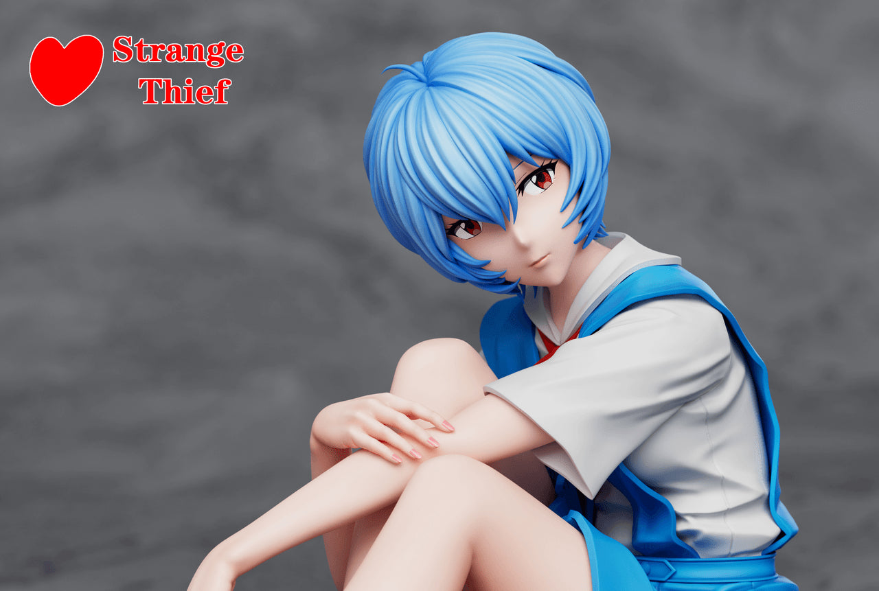 [Pre-Order] Strange Thief Studio - Statue - Neon Genesis Evangelion - School Uniform Asuka & School Uniform Rei Ayanami