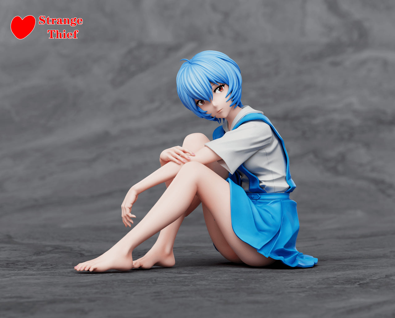 [Pre-Order] Strange Thief Studio - Statue - Neon Genesis Evangelion - School Uniform Asuka & School Uniform Rei Ayanami