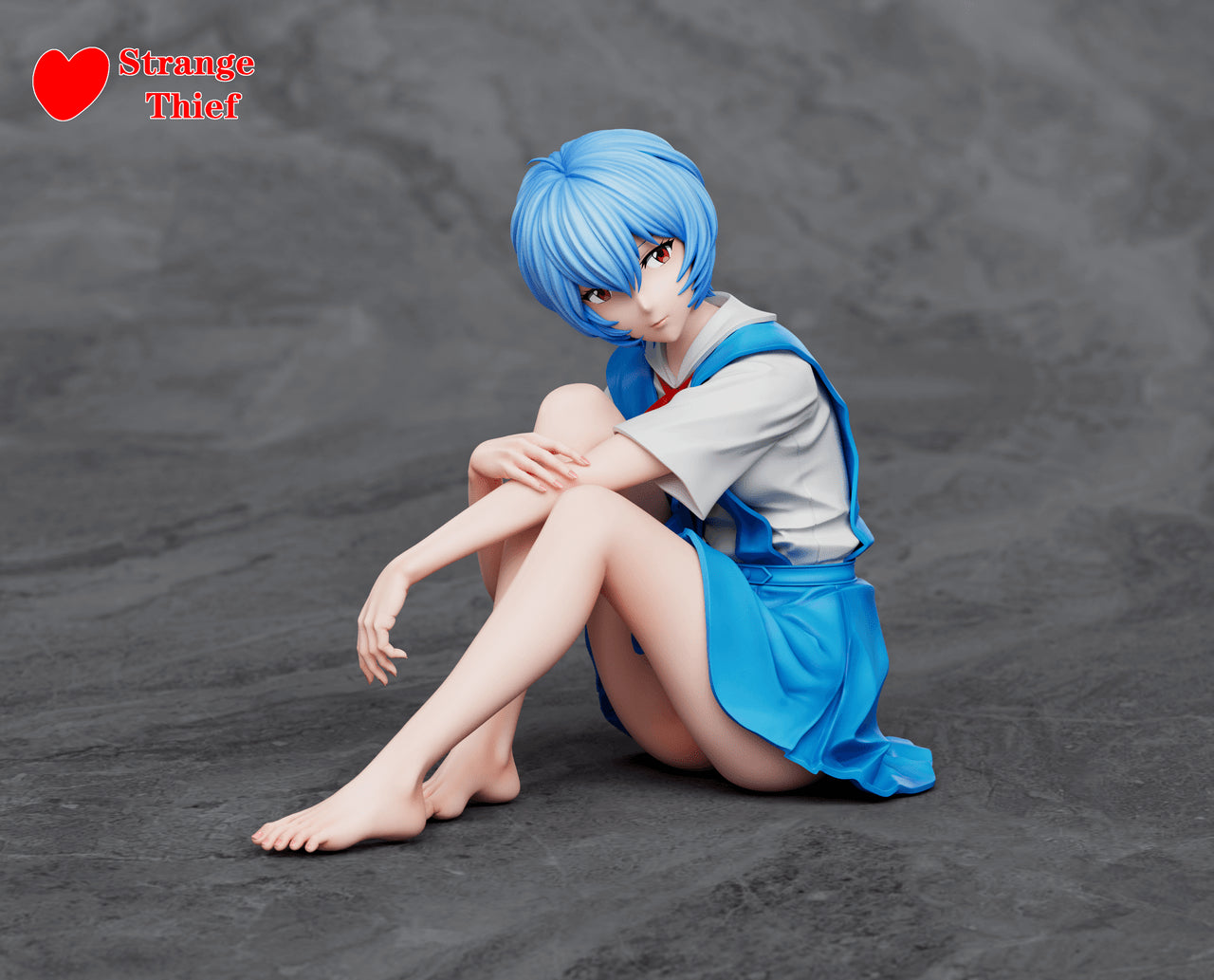 [Pre-Order] Strange Thief Studio - Statue - Neon Genesis Evangelion - School Uniform Asuka & School Uniform Rei Ayanami