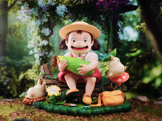 [Pre-Order] LongMiao Studio - Statue - My Neighbor Totoro - Hayao Miyazaki's Ecological Scene Mei Holding Corn