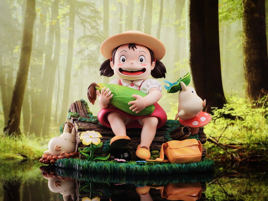 [Pre-Order] LongMiao Studio - Statue - My Neighbor Totoro - Hayao Miyazaki's Ecological Scene Mei Holding Corn