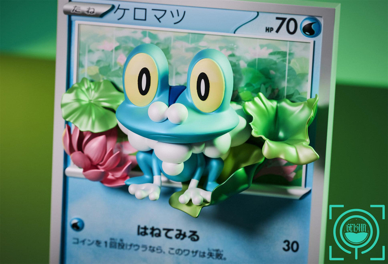 [Pre-Order] GEISHA Studio - Statue - Pokémon - Cards Episode 18th19th20th Froakie & Frogadier & Greninja ex