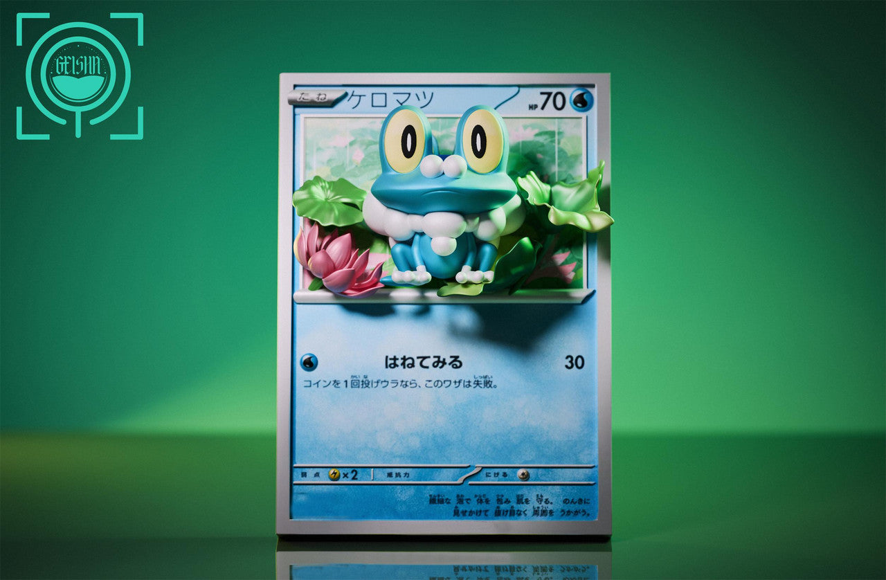 [Pre-Order] GEISHA Studio - Statue - Pokémon - Cards Episode 18th19th20th Froakie & Frogadier & Greninja ex