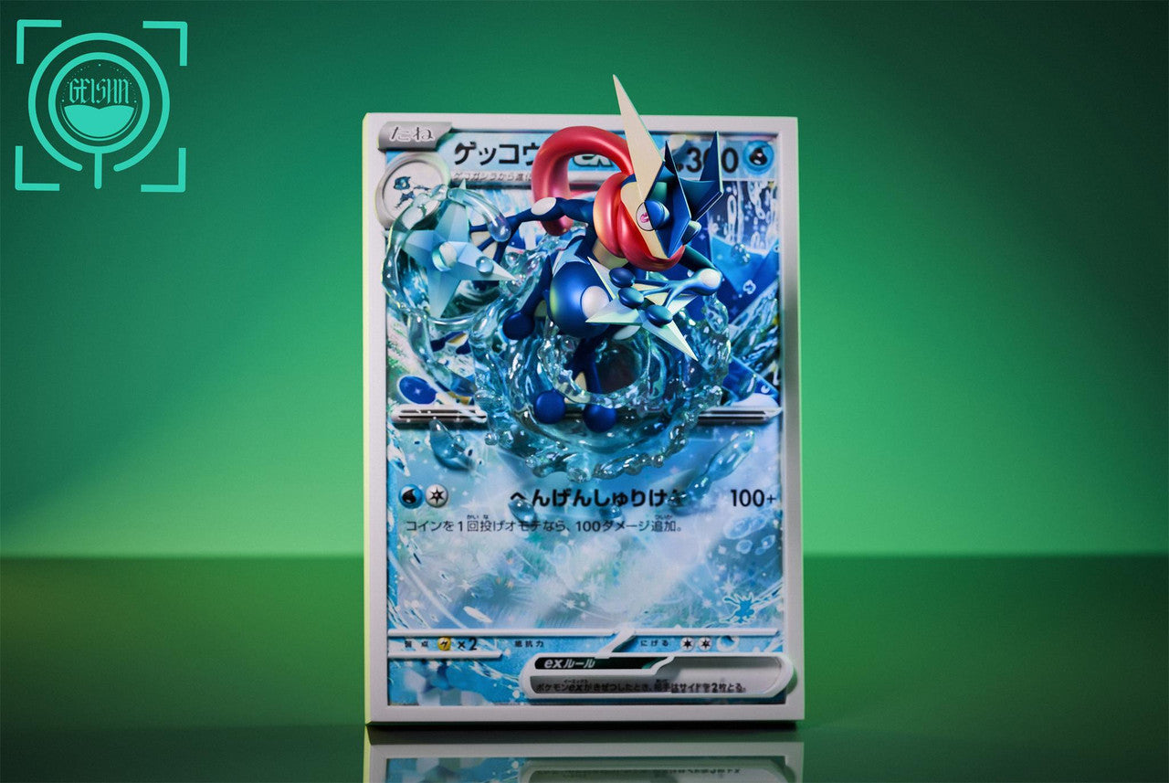 [Pre-Order] GEISHA Studio - Statue - Pokémon - Cards Episode 18th19th20th Froakie & Frogadier & Greninja ex
