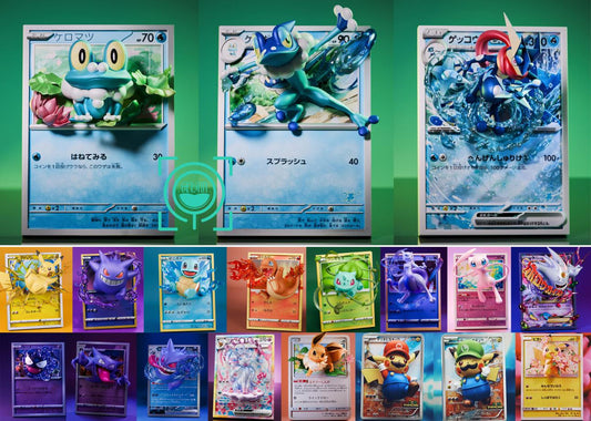 [Pre-Order] GEISHA Studio - Statue - Pokémon - Cards Episode 18th19th20th Froakie & Frogadier & Greninja ex