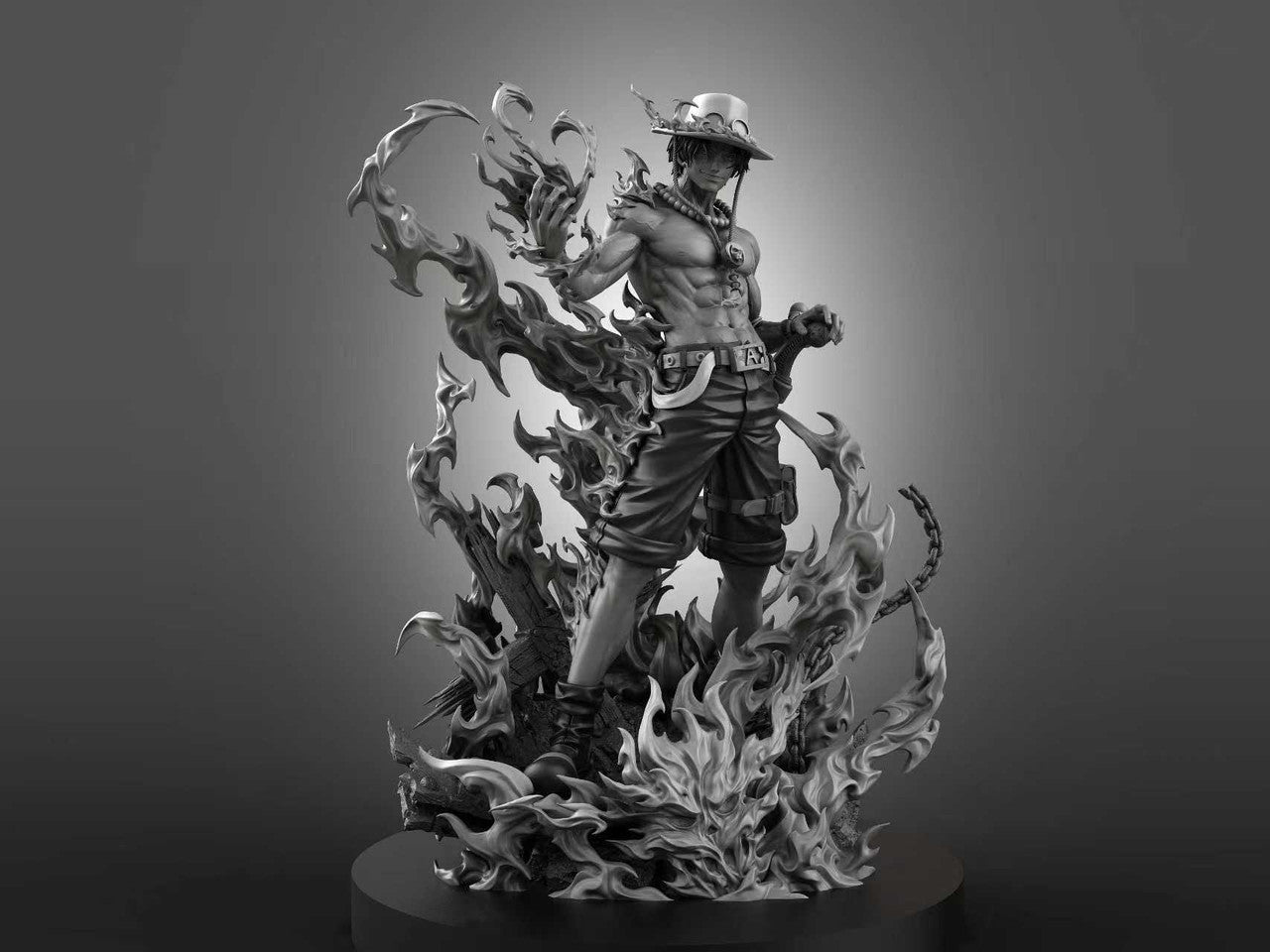 [Pre-Order] LX Studio & SY Studio - Statue - One Piece - Portgas D Ace