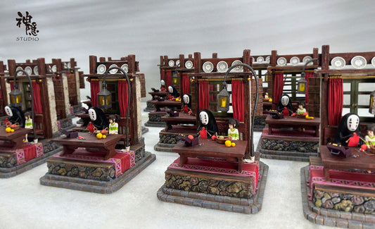 [Warehouse in Stock] Shen Yin Studio - Statue - Spirited Away - Silhouette Moment Series Spirited Away No-Face Man & Chihiro Ogino