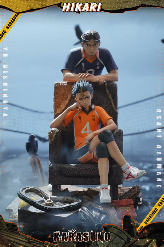 [Pre-Order] HIKARI Studio - Statue - Haikyuu!! - Yu Nishinoya & Asahi Azumane