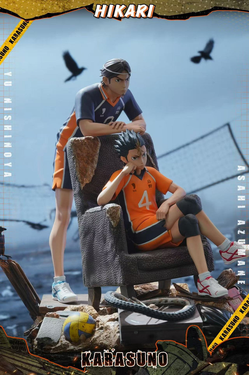 [Pre-Order] HIKARI Studio - Statue - Haikyuu!! - Yu Nishinoya & Asahi Azumane