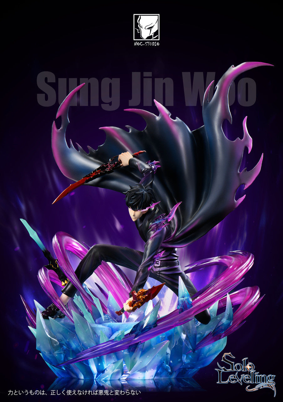 [Pre-Order] Noc Studio - Statue - Solo Leveing - Sung Jin Woo Squatting pose with LED