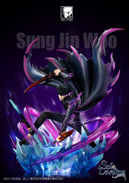 [Pre-Order] Noc Studio - Statue - Solo Leveing - Sung Jin Woo Squatting pose with LED