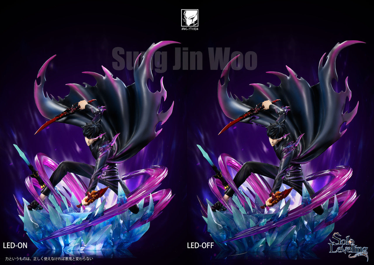 [Pre-Order] Noc Studio - Statue - Solo Leveing - Sung Jin Woo Squatting pose with LED