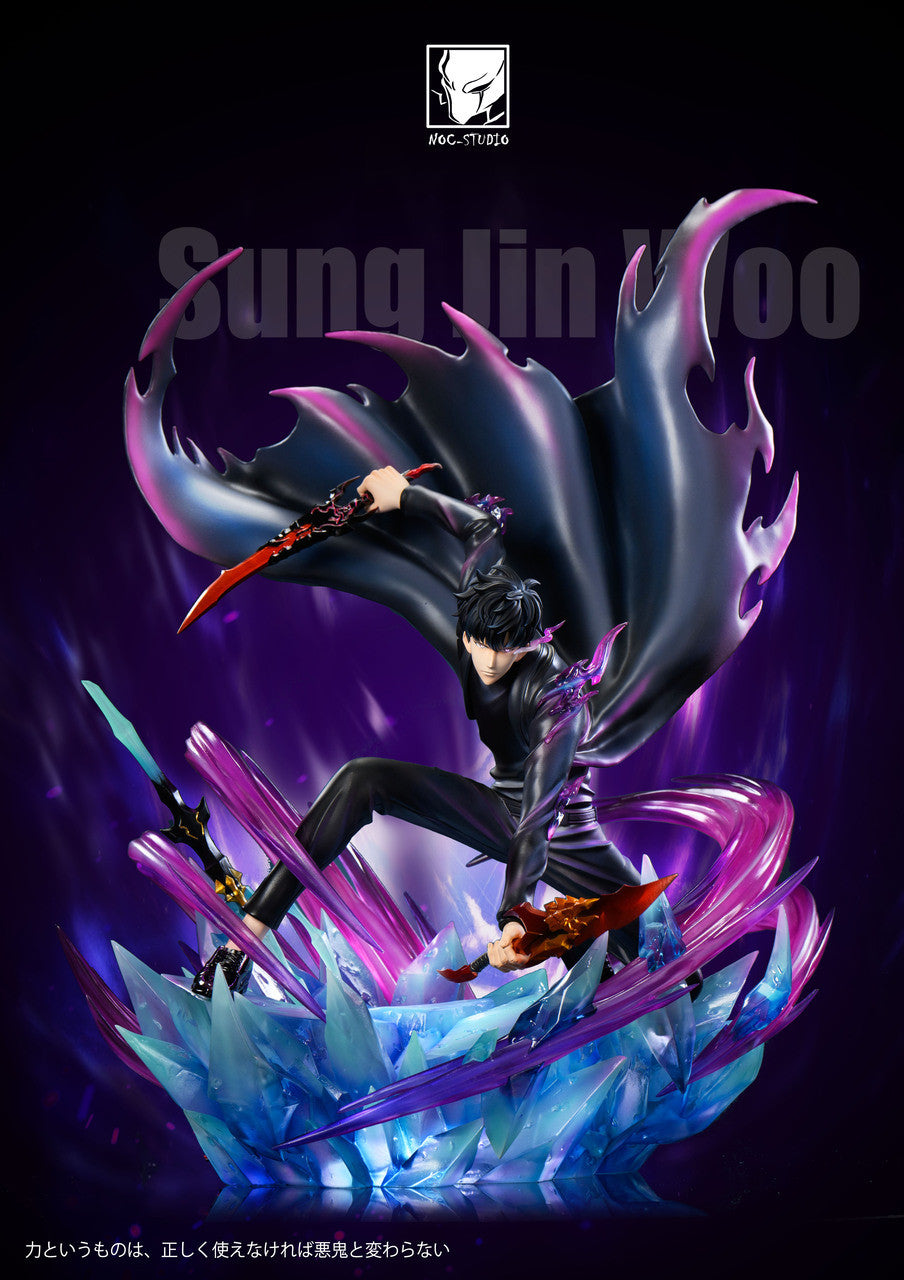 [Pre-Order] Noc Studio - Statue - Solo Leveing - Sung Jin Woo Squatting pose with LED