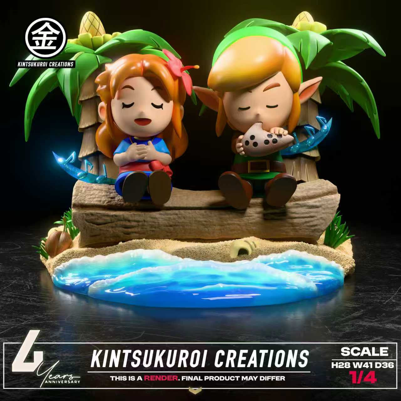 [Pre-Order] Kintsukuroi creations Studio - Statue - The Legend of Zelda - LINK AND MARIN 14 DIORAMA