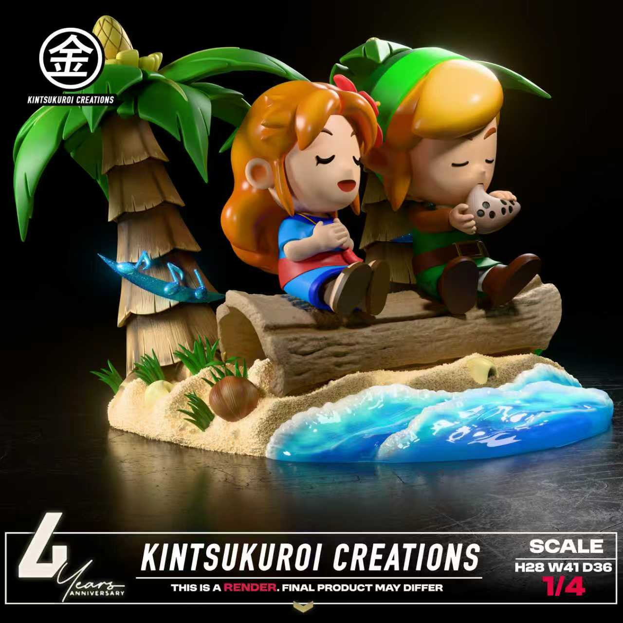 [Pre-Order] Kintsukuroi creations Studio - Statue - The Legend of Zelda - LINK AND MARIN 14 DIORAMA