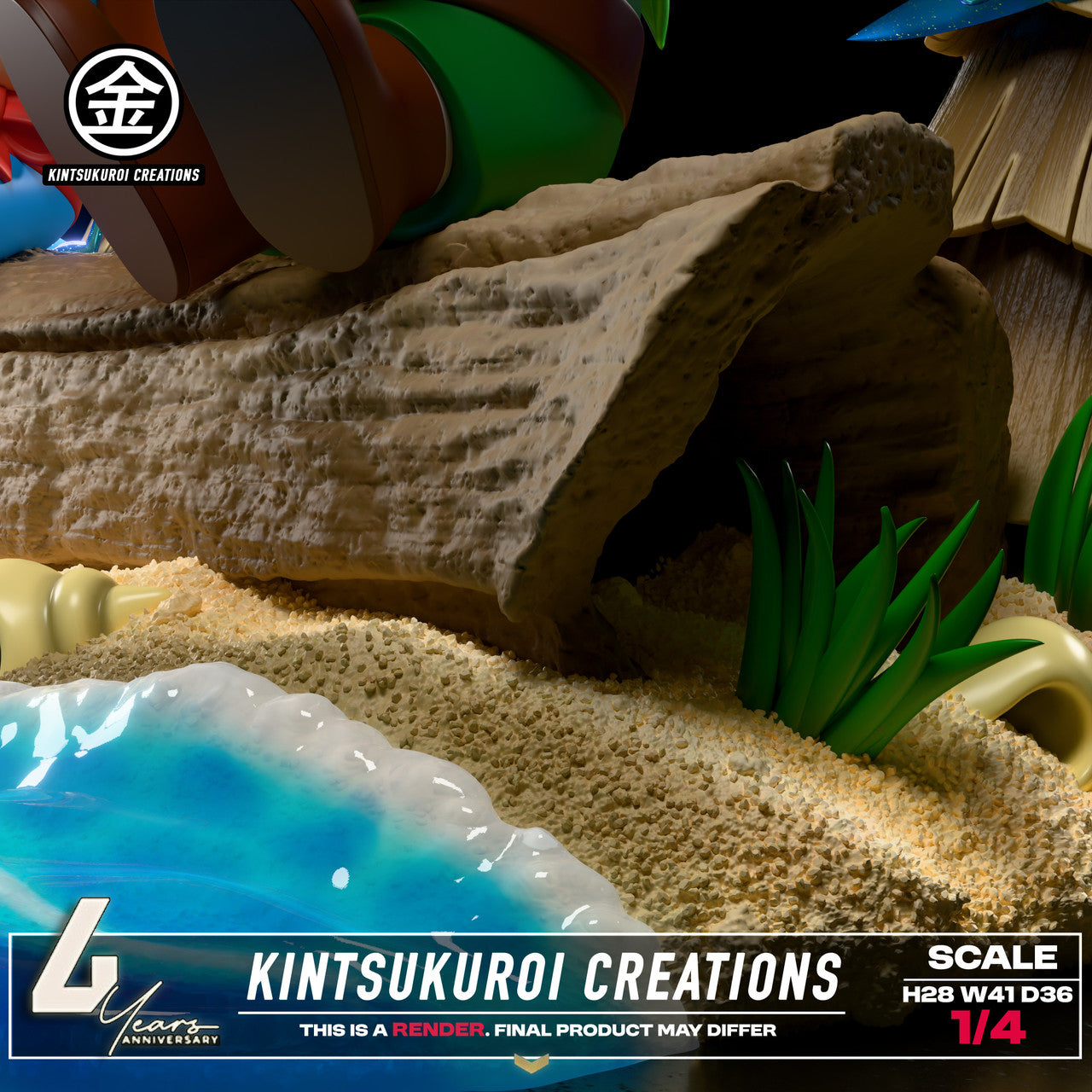 [Pre-Order] Kintsukuroi creations Studio - Statue - The Legend of Zelda - LINK AND MARIN 14 DIORAMA