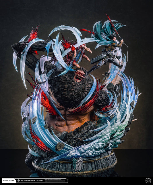 [Pre-Order] Hertz Studio  - Statue - Attack on Titan - 2.0 Ackerman Levi vs Zeke